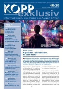 Sie bestimmen, was wir lesen, sehen und hören sollen. Sie beurteilen unsere Kreditwürdigkeit und entscheiden bisweilen darüber, wer welchen Job bekommt. Und über vieles andere mehr. Algorithmen sind allgegenwärtig. Viele Menschen genießen jedoch die Bequemlichkeit, die damit verbunden ist. Aber die »Algokratie« hat Schattenseiten.