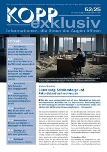 Das Jahr 2025 verabschiedet sich mit einer Rekordzahl an Unternehmensinsolvenzen. Betroffen sind fast alle Branchen. Gleichzeitig steigt die Verschuldung der privaten Haushalte in alarmierendem Tempo. Das nächste Jahr dürfte keine Entspannung bringen – im Gegenteil.