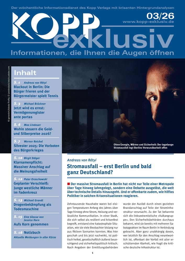 Der massive Stromausfall in Berlin hat nicht nur Teile einer Metropole über Tage hinweg lahmgelegt, sondern eine Debatte ausgelöst, die weit über technische Details hinausgeht. Und er offenbarte zudem, wie hilflos Politiker in solchen Krisensituationen reagieren.