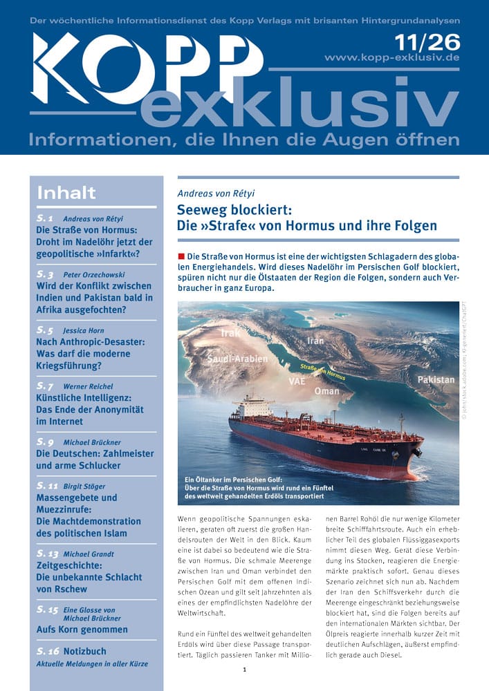 Grafik Öltanker im Persischen Golf