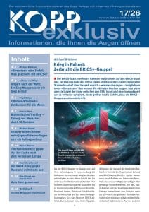 Der BRICS-Staat Iran feuert Raketen und Drohnen auf den BRICS-Staat VAE. Ist dies das Ende des mit so vielen ambitionierten Zielen gestarteten Staatenbundes? Oder handelt es sich – wie manche sagen – lediglich um einen »Stresstest«? Das werden die nächsten Wochen zeigen. Fest steht aber: Je länger der Krieg zwischen den USA, Israel und dem Iran andauert und je weiter er eskaliert, desto größer ist die Gefahr, dass die BRICS+- Gruppe auseinanderbricht.