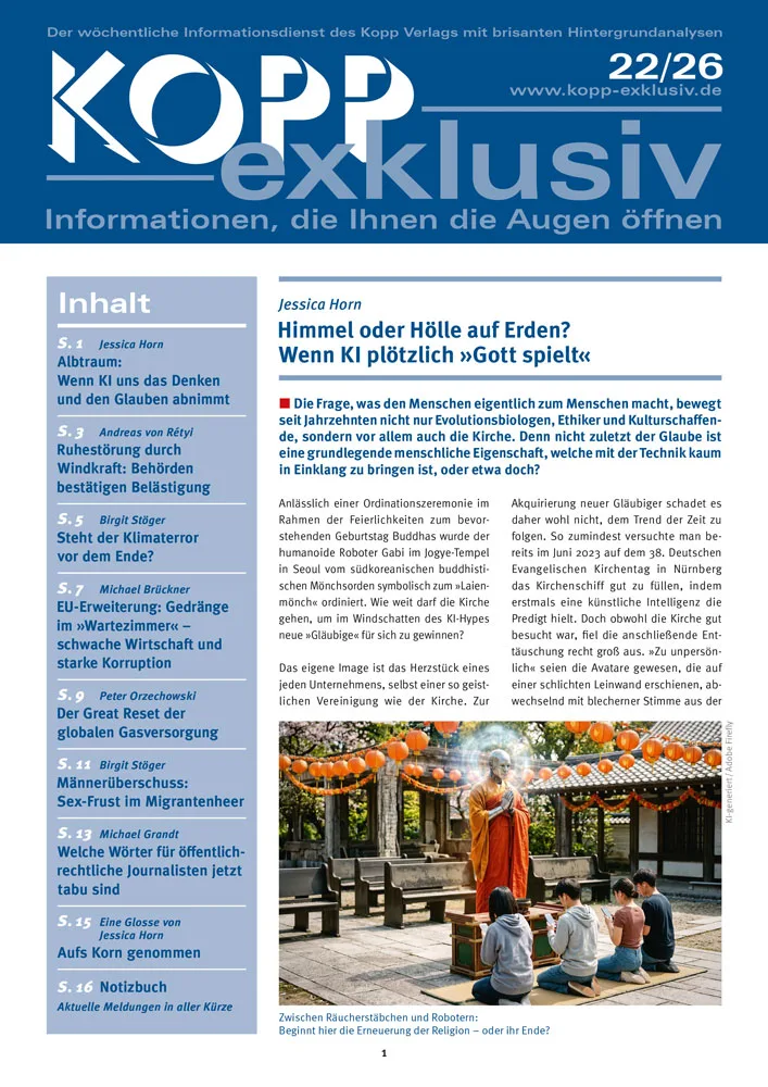Die Frage, was den Menschen eigentlich zum Menschen macht, bewegt seit Jahrzehnten nicht nur Evolutionsbiologen, Ethiker und Kulturschaffende, sondern vor allem auch die Kirche. Denn nicht zuletzt der Glaube ist eine grundlegende menschliche Eigenschaft, welche mit der Technik kaum in Einklang zu bringen ist, oder etwa doch?